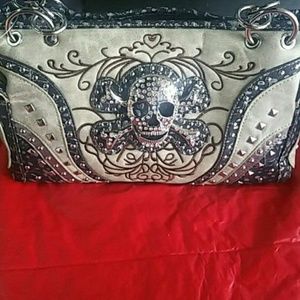 Bling skull purse